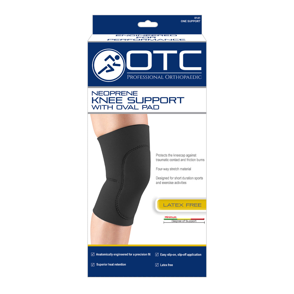 O141 / NEOPRENE KNEE SLEEVE - OVAL PAD (NOT FOR SALE IN CANADA