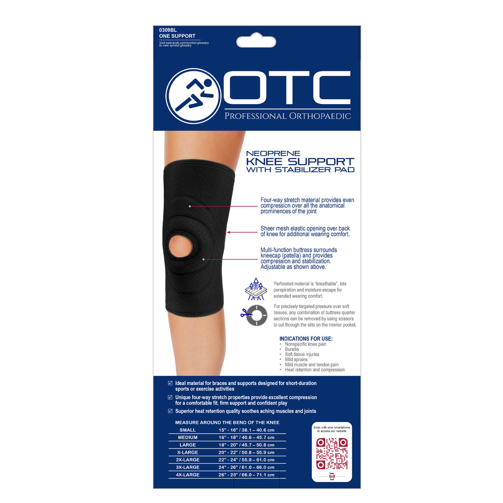 0309 / NEOPRENE KNEE SUPPORT - STABILIZER PAD – OTCBrace
