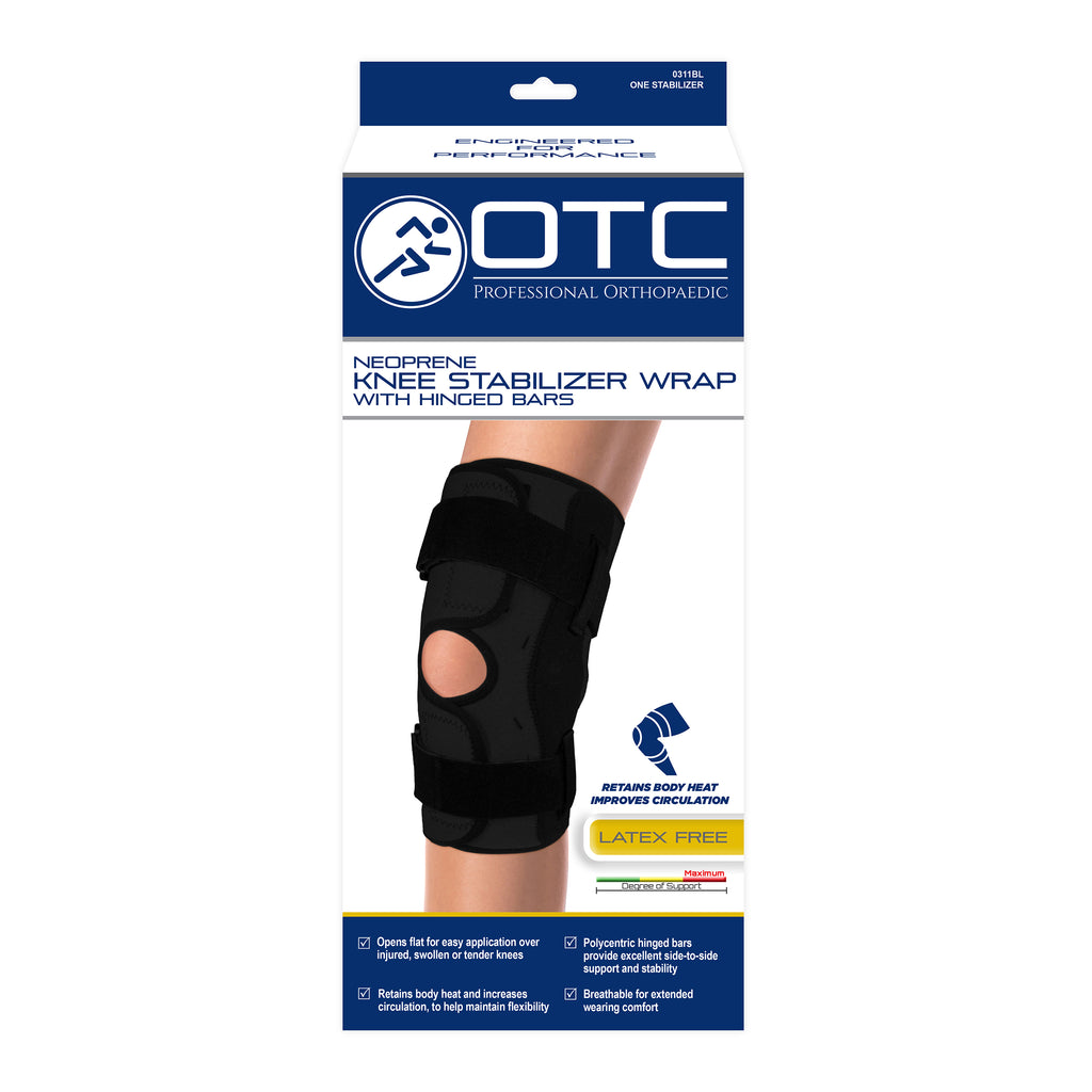 OTC Knee Brace with Hinged Bars, Beige, 3X-Large