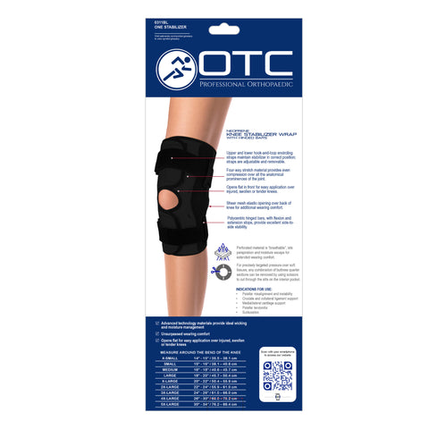 0311 / NEOPRENE KNEE STABILIZER WRAP - HINGED BARS