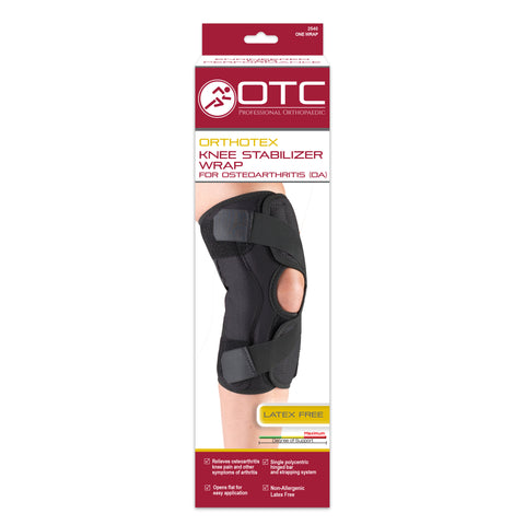 Front packaging of ORTHOTEX KNEE STABILIZER WRAP FOR OA