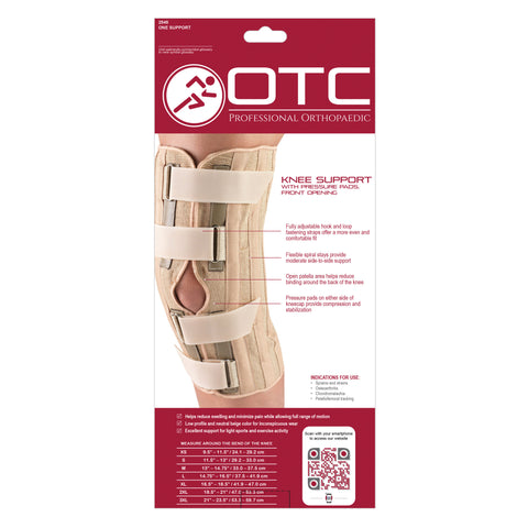 2545 / KNEE SUPPORT - CONDYLE PADS, FRONT OPENING