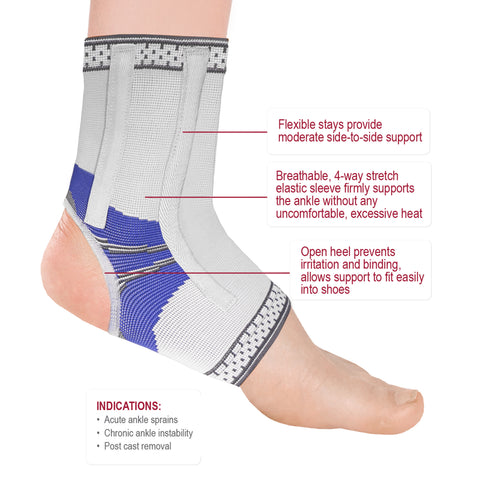 2560 / ANKLE SUPPORT WITH SPIRAL STAYS