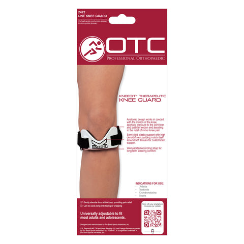BACK OF KNEED-IT THERAPEUTIC KNEE GUARD PACKAGING