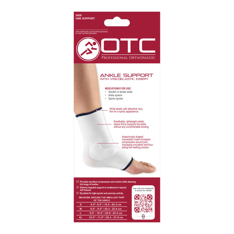 BACK OF ANKLE SUPPORT - VISCOELASTIC INSERT PACKAGING
