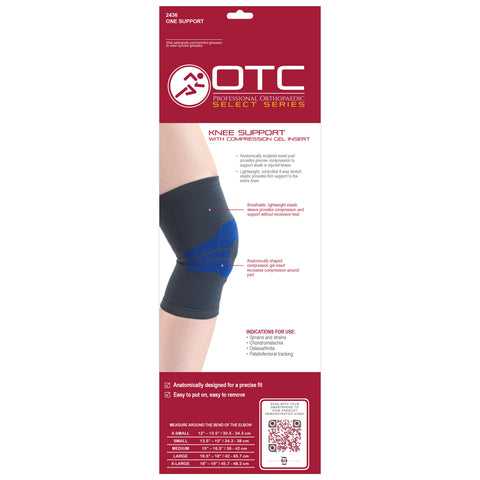 2436 / KNEE SUPPORT WITH COMPRESSION GEL INSERT