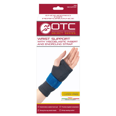 2438 / WRIST SUPPORT WITH COMPRESSION GEL INSERT AND ENCIRCLING STRAP