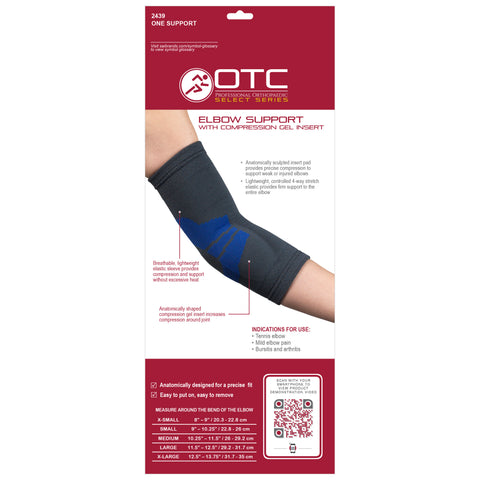 BACK OF ELBOW SUPPORT WITH COMPRESSION GEL INSERT PACKAGING