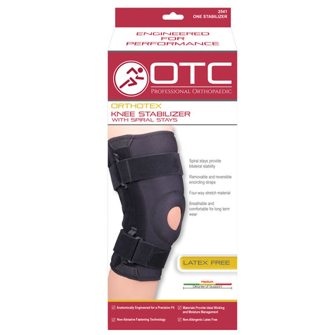 Front packaging of ORTHOTEX KNEE STABILIZER - SPIRAL STAYS
