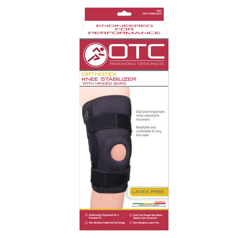 Front packaging of ORTHOTEX KNEE STABILIZER - HINGED BARS