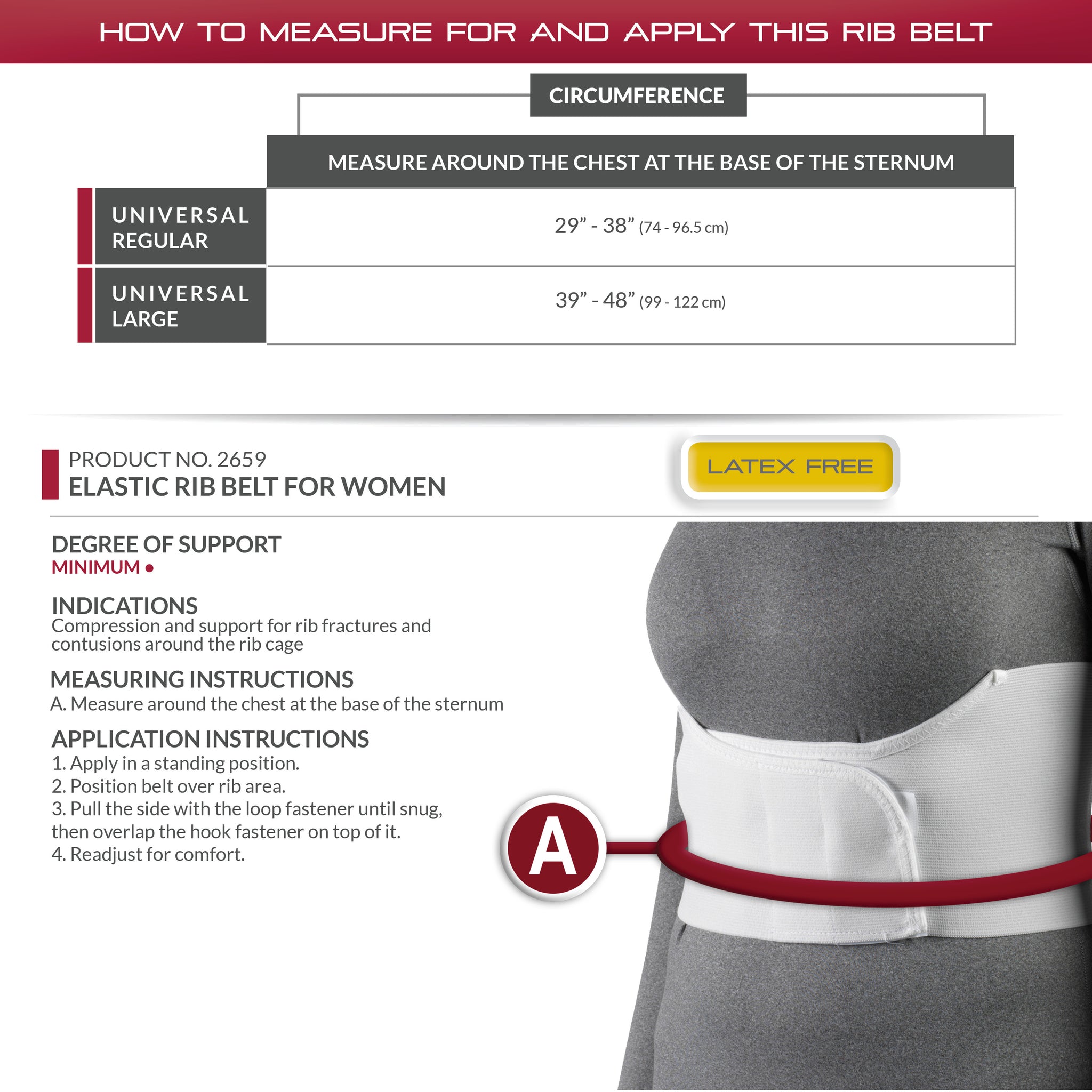 2659 / ELASTIC RIB BELT FOR WOMEN – OTCBrace