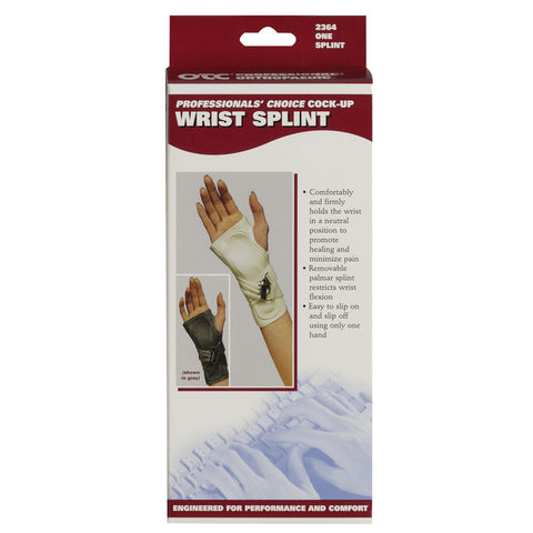 Front packaging of CANVAS COCK-UP WRIST SPLINT