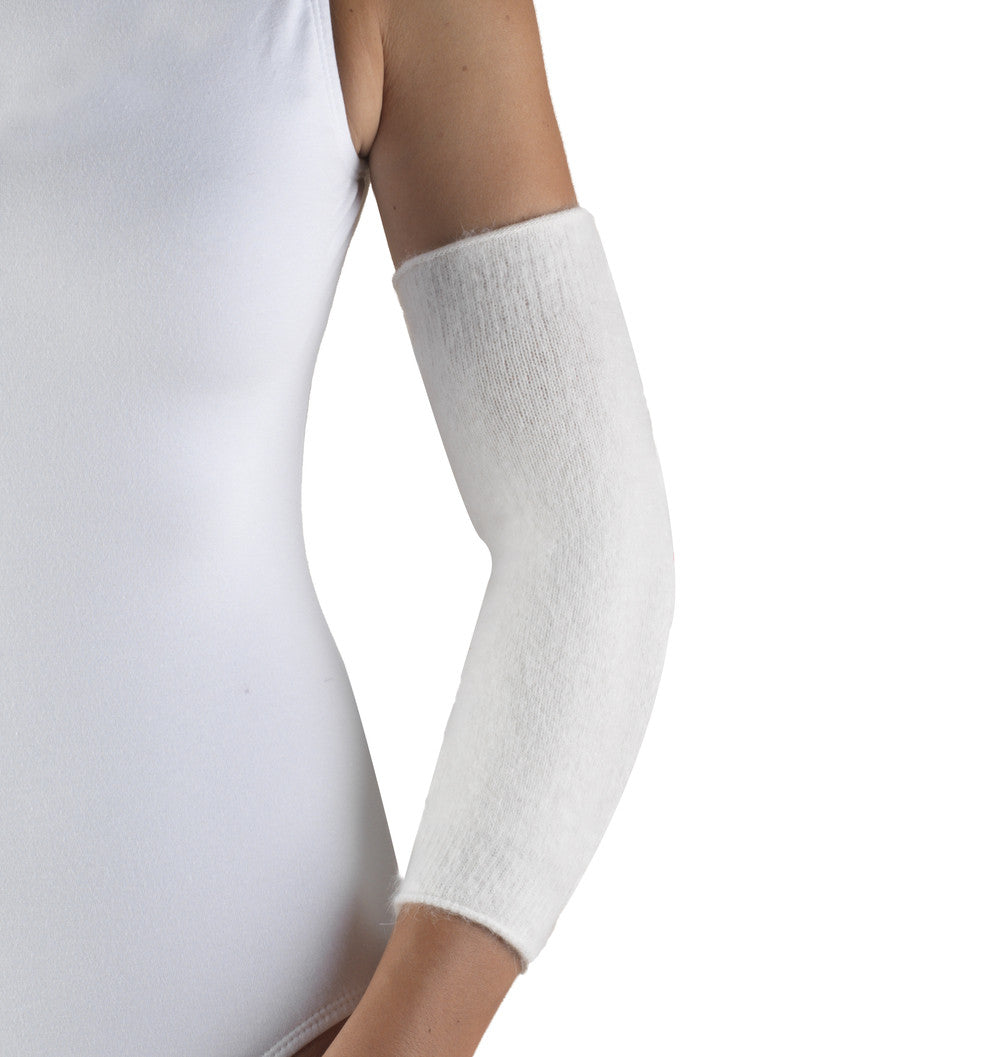 --Front of ANGORA ELBOW WARMER--
