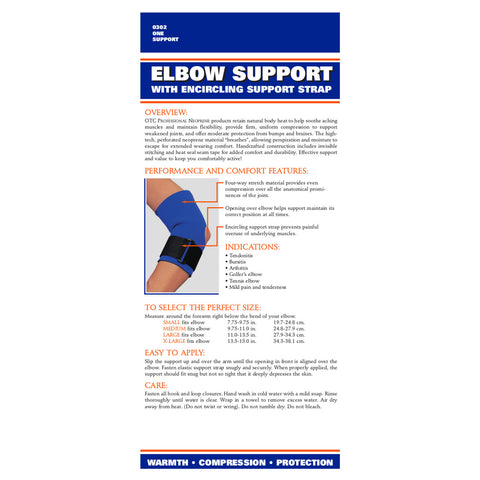 Rear packaging of NEOPRENE ELBOW SUPPORT - STRAP