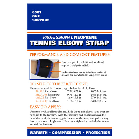Rear packaging of NEOPRENE ELBOW SUPPORT - STRAP